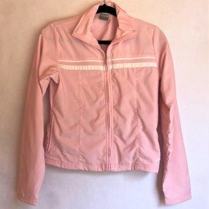 Light Baby Pink Adidas Windbreaker Zip Up Jacket